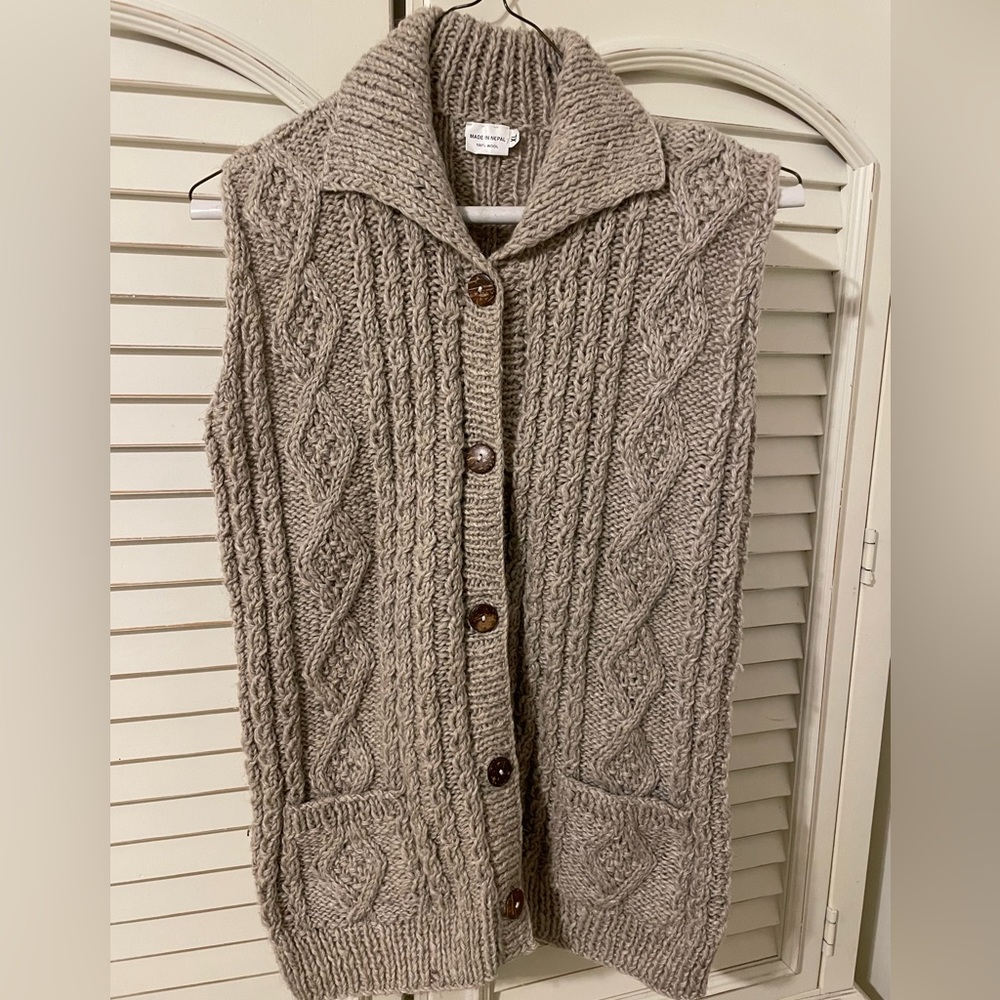 Wool sweater vest